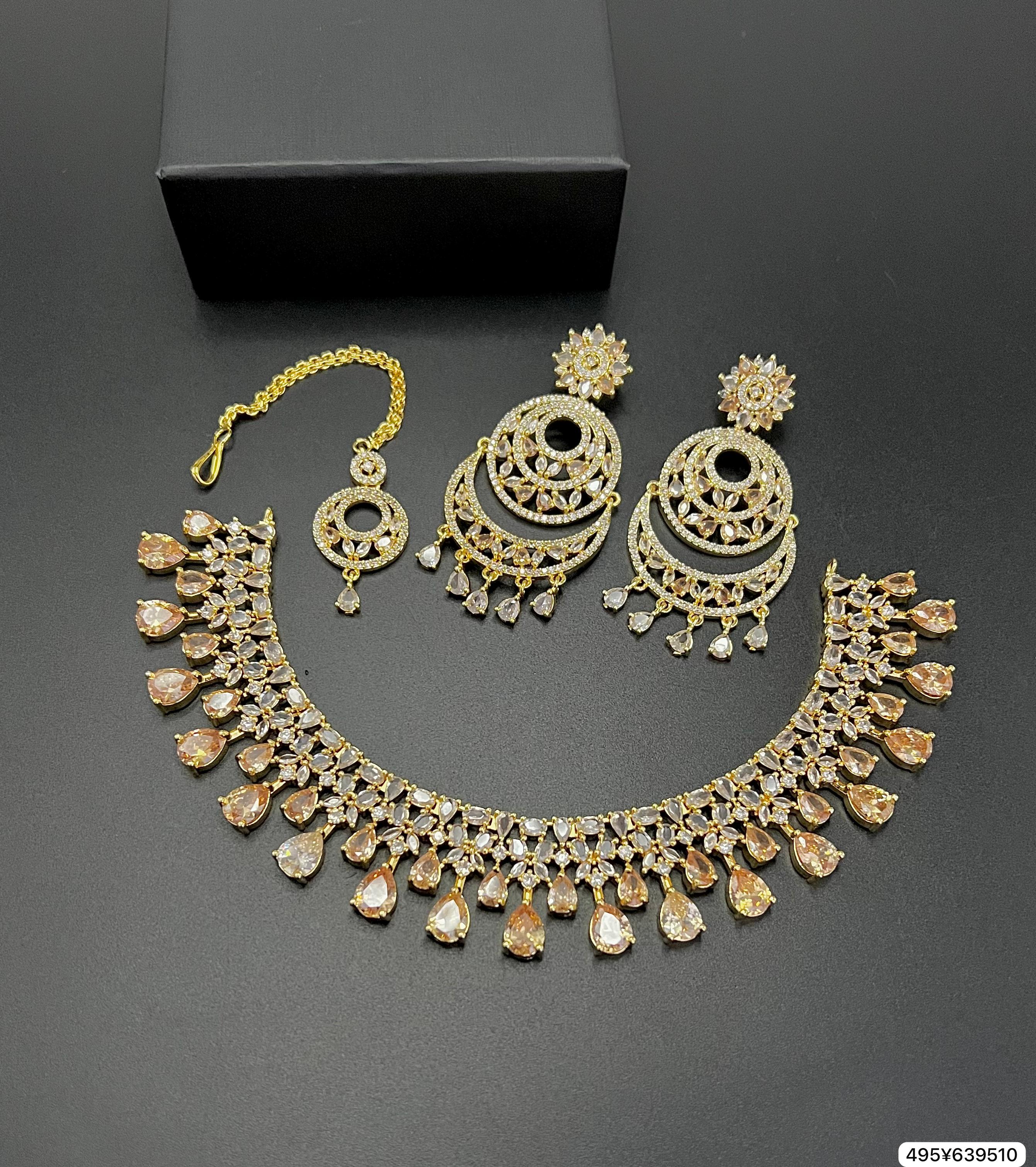 American diamond Set with beautiful Colours