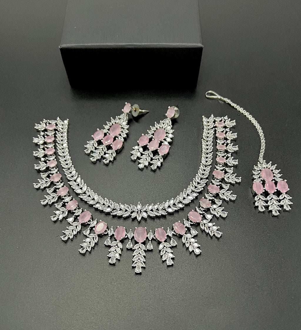 American diamond dobule pati set 😲