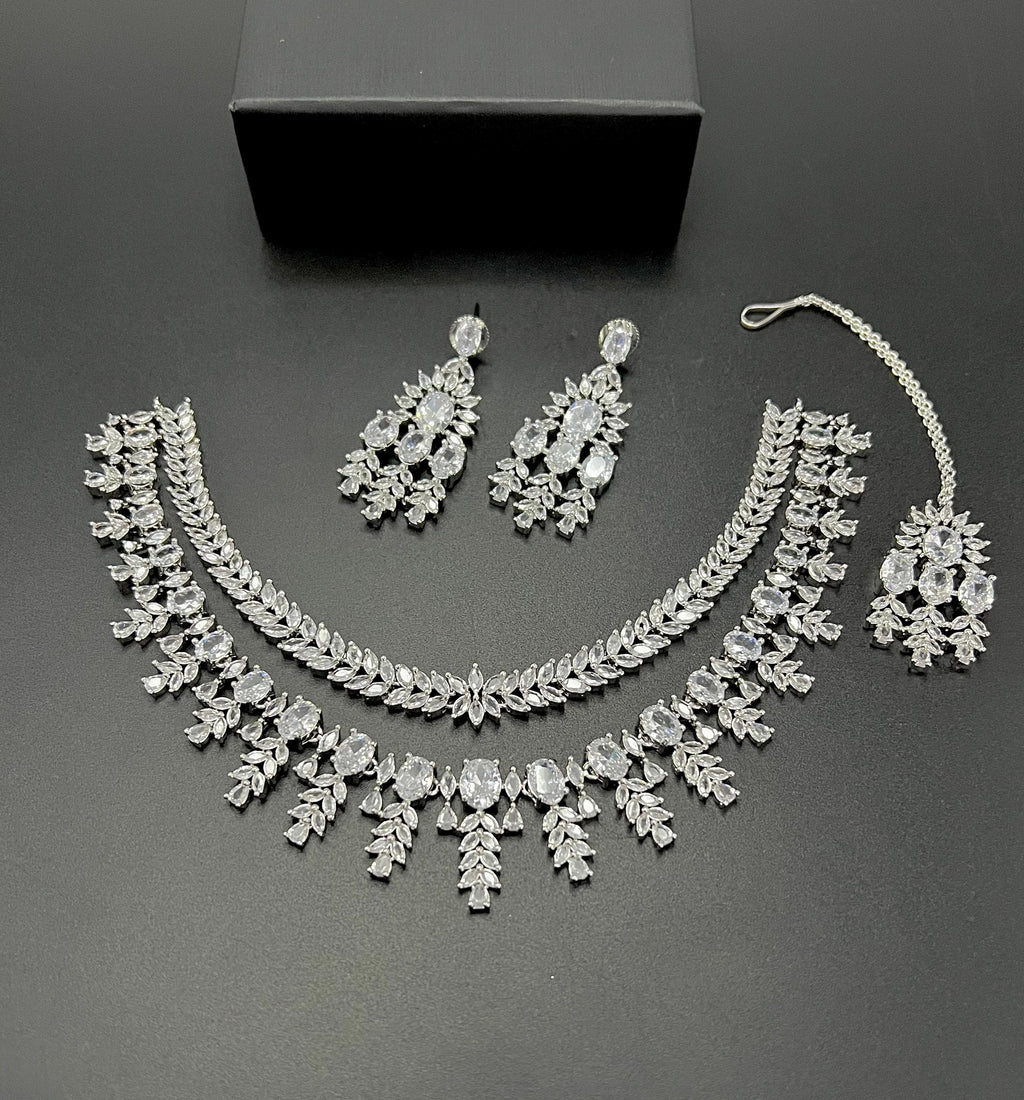 American diamond dobule pati set 😲