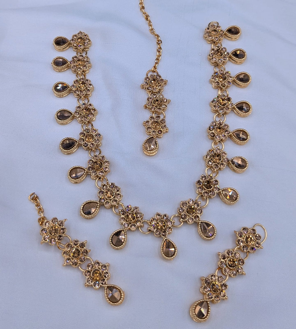 Party Wear Set  Zarqon or Poalki Work  With Tikka