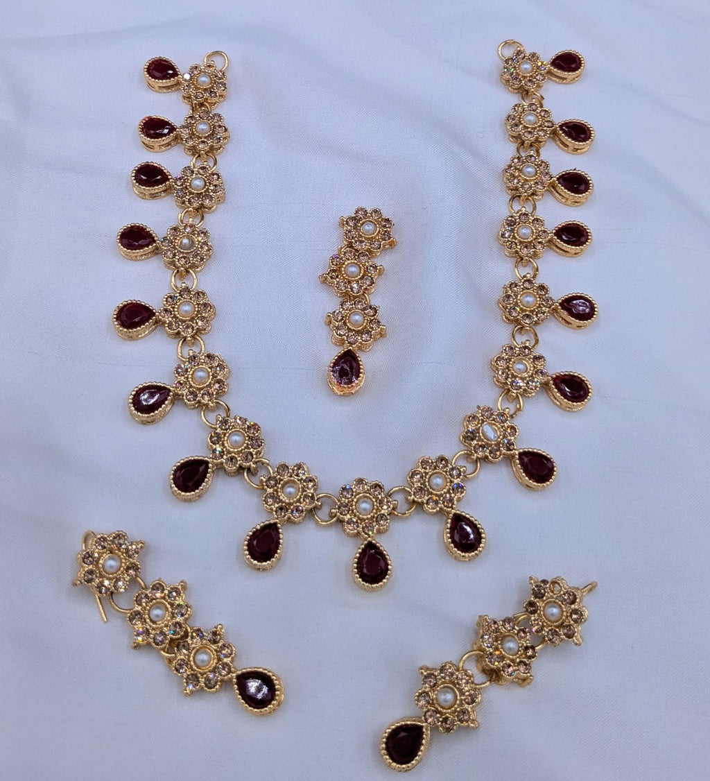 Party Wear Set  Zarqon or Poalki Work  With Tikka