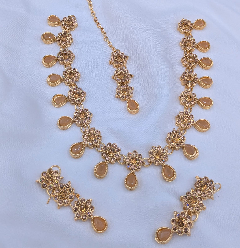 Party Wear Set  Zarqon or Poalki Work  With Tikka