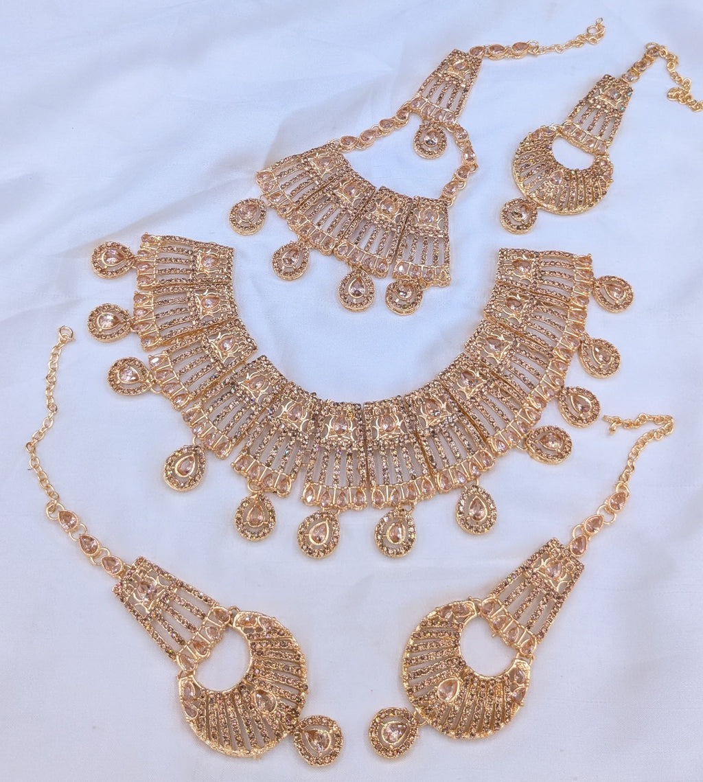 Bridal Set zarcon Work  With Tikka & Jummar;