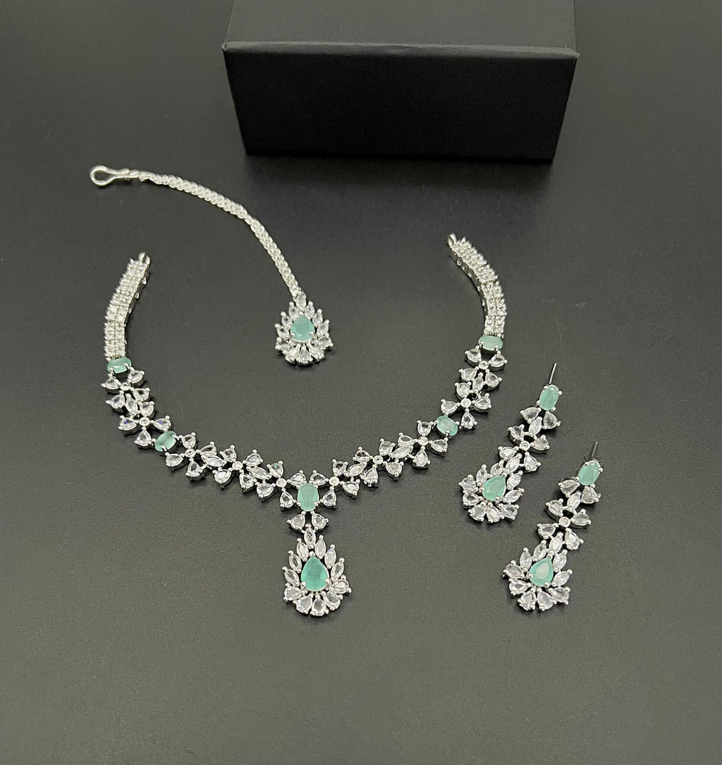 Beautiful stone work set for party wear