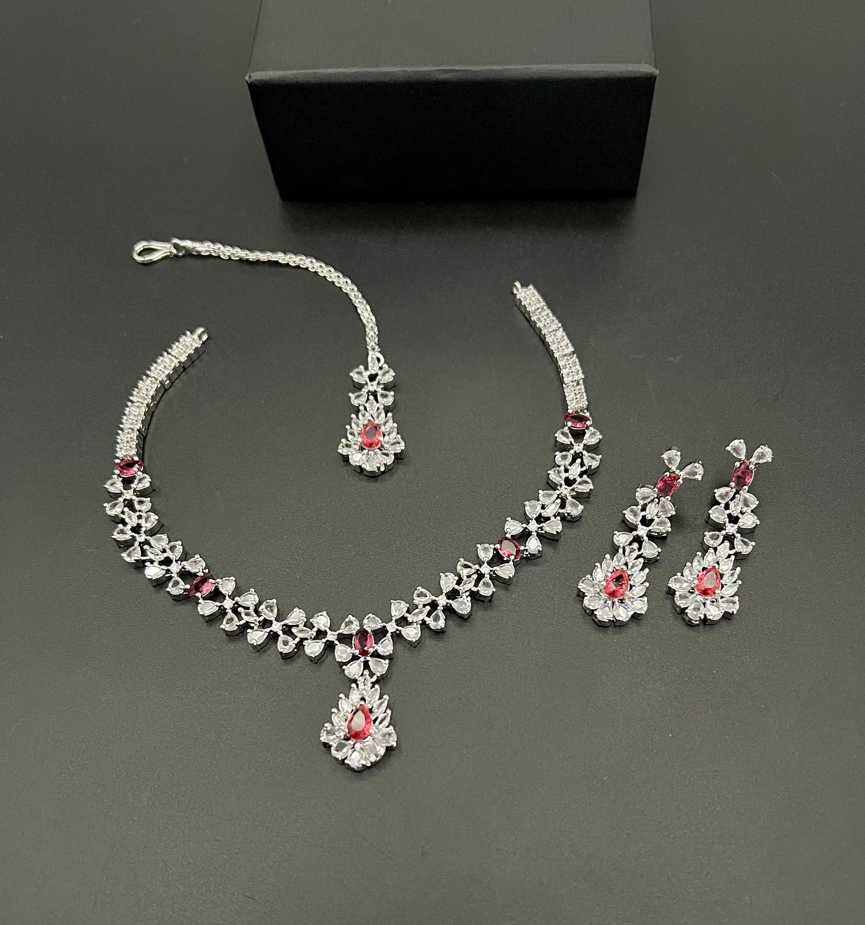 Beautiful stone work set for party wear